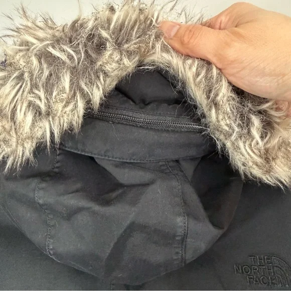 The North Face Mauna Kea Goose Down Jacket Women’s Size Small Black Hooded Parka - Picture 13 of 16